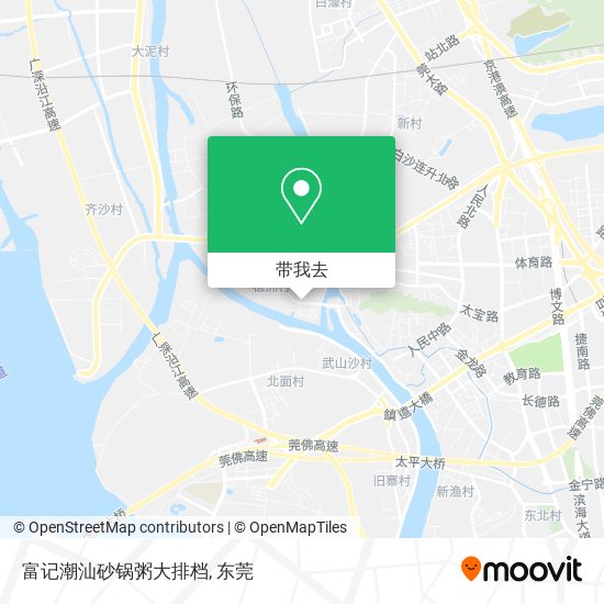富记潮汕砂锅粥大排档地图