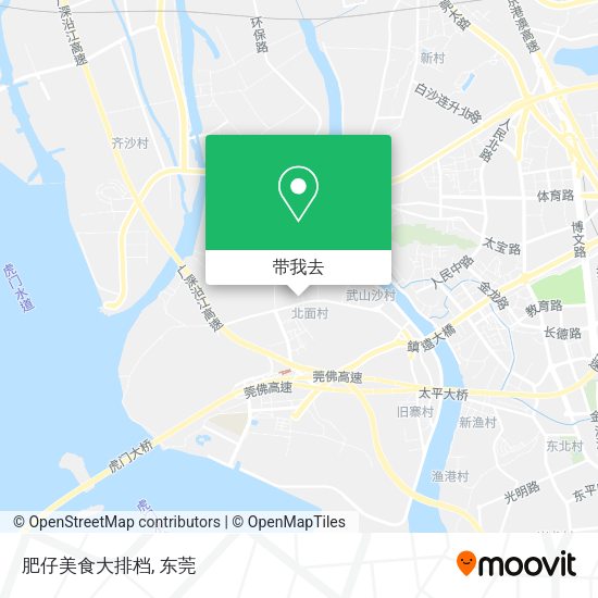 肥仔美食大排档地图