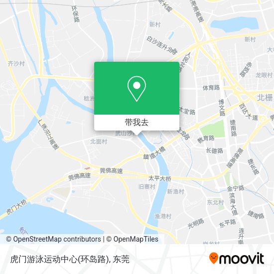 虎门游泳运动中心(环岛路)地图