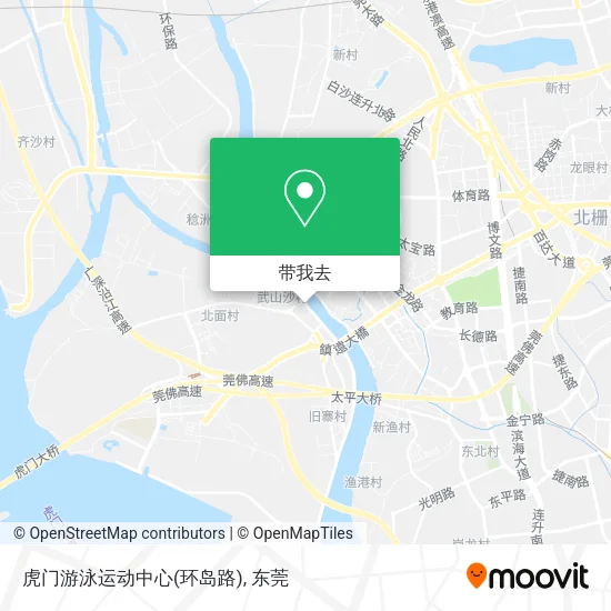 虎门游泳运动中心(环岛路)地图