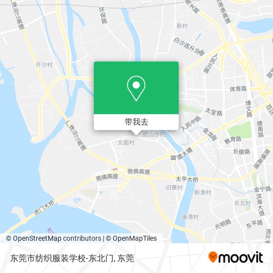 东莞市纺织服装学校-东北门地图