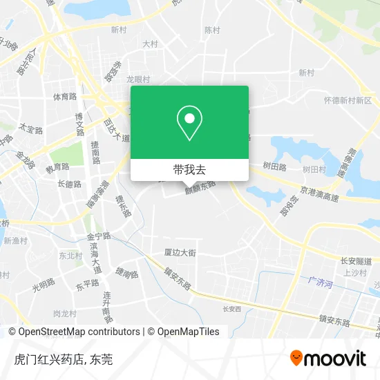 虎门红兴药店地图