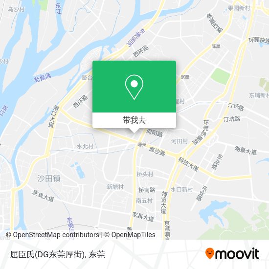 屈臣氏(DG东莞厚街)地图