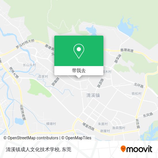 清溪镇成人文化技术学校地图