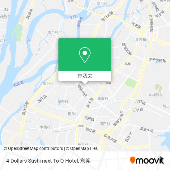 4 Dollars Sushi next To Q Hotel地图