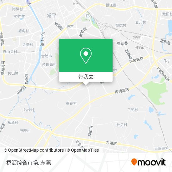 桥沥综合市场地图