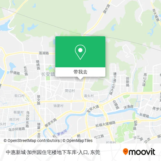 中惠新城·加州园住宅楼地下车库-入口地图