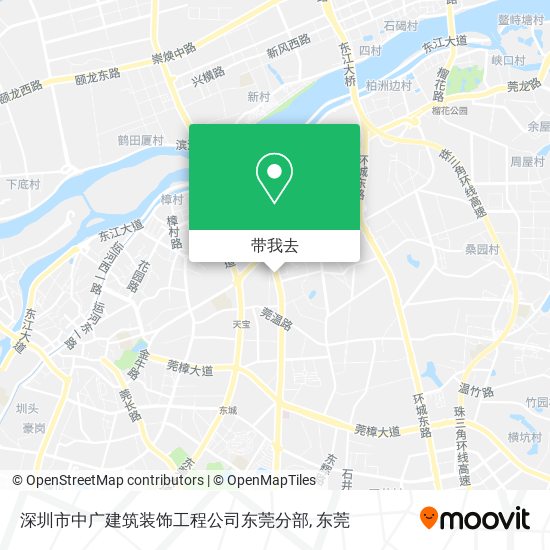 深圳市中广建筑装饰工程公司东莞分部地图