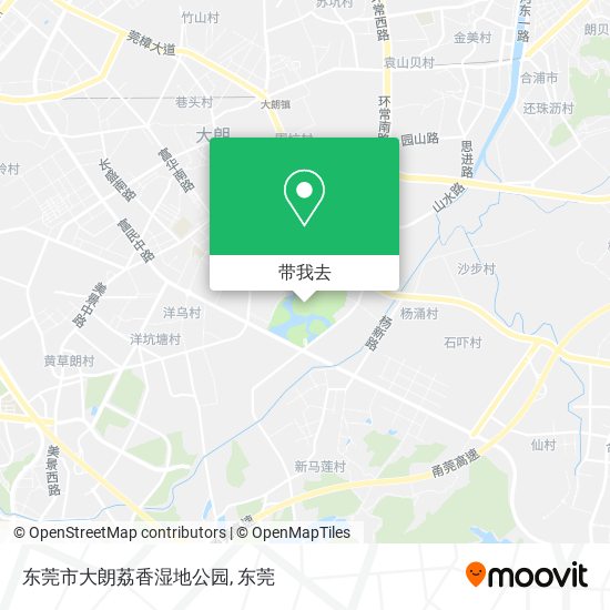 东莞市大朗荔香湿地公园地图