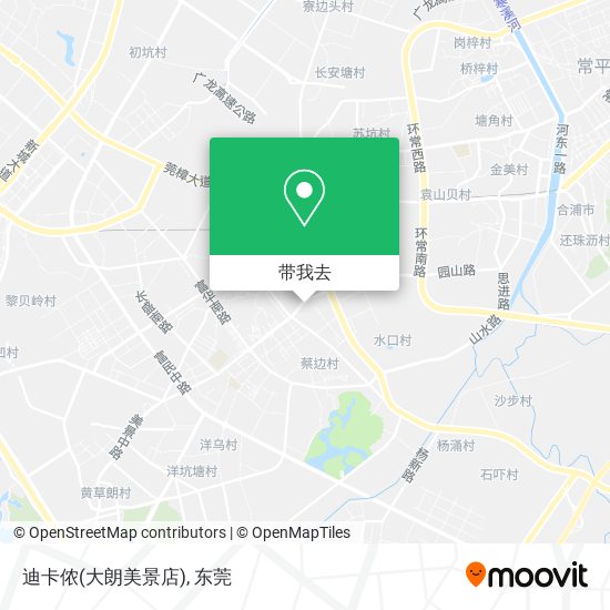 迪卡侬(大朗美景店)地图