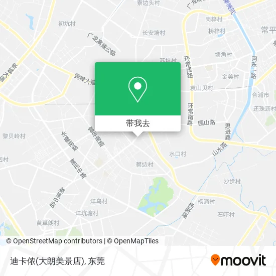 迪卡侬(大朗美景店)地图