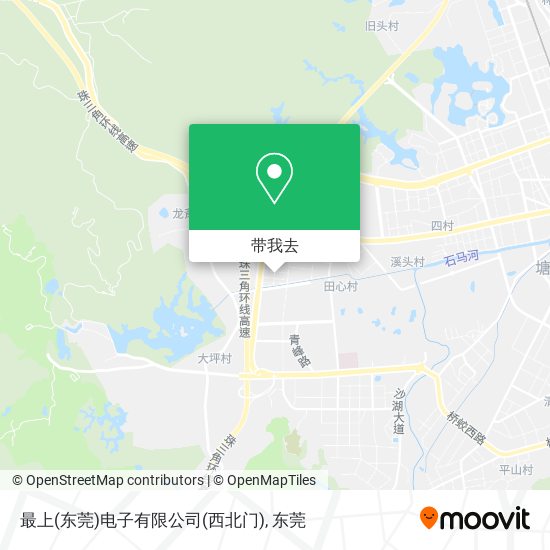 最上(东莞)电子有限公司(西北门)地图