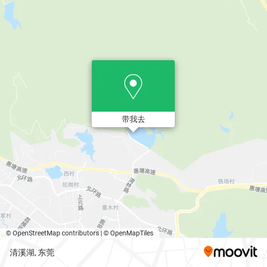 清溪湖地图