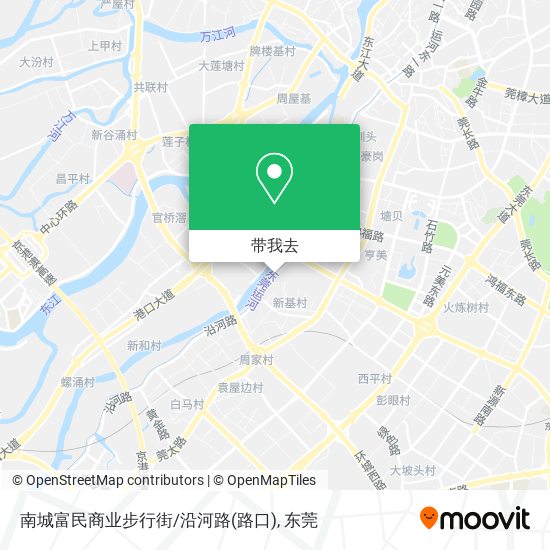 南城富民商业步行街/沿河路(路口)地图