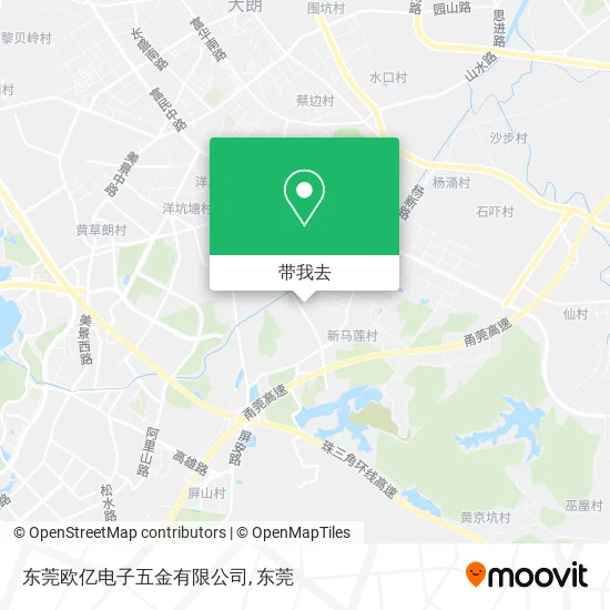 东莞欧亿电子五金有限公司地图