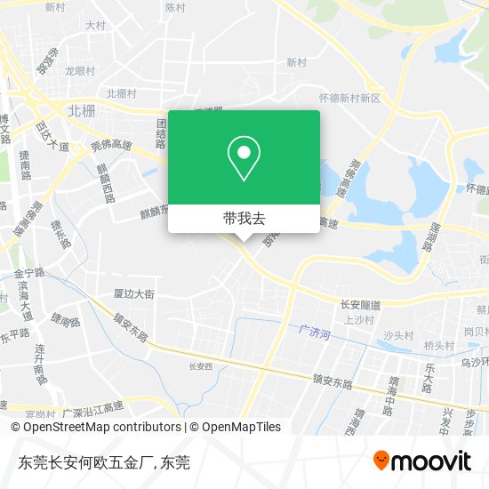 东莞长安何欧五金厂地图