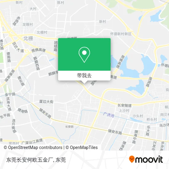 东莞长安何欧五金厂地图