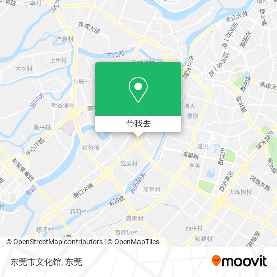 东莞市文化馆地图