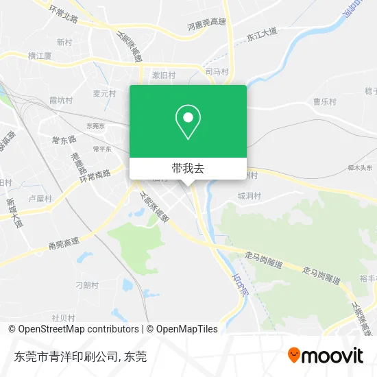 东莞市青洋印刷公司地图