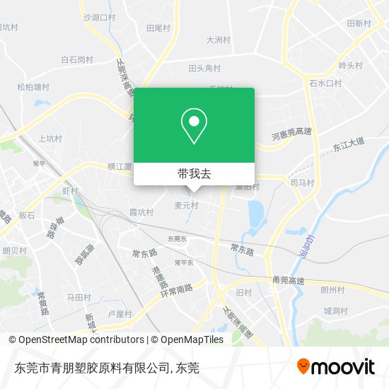 东莞市青朋塑胶原料有限公司地图