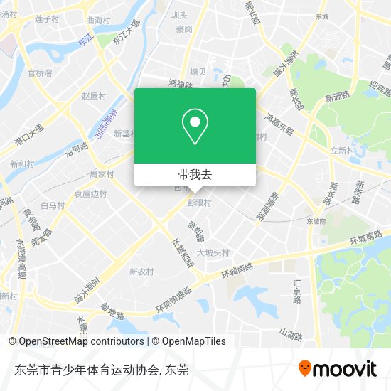 东莞市青少年体育运动协会地图