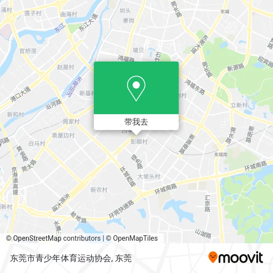 东莞市青少年体育运动协会地图