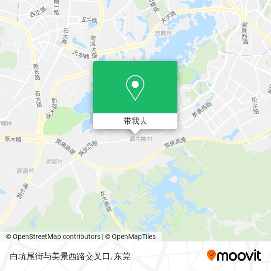 白坑尾街与美景西路交叉口地图