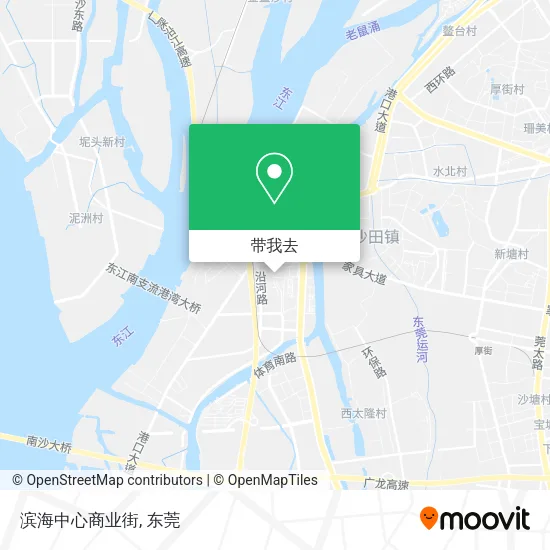 滨海中心商业街地图