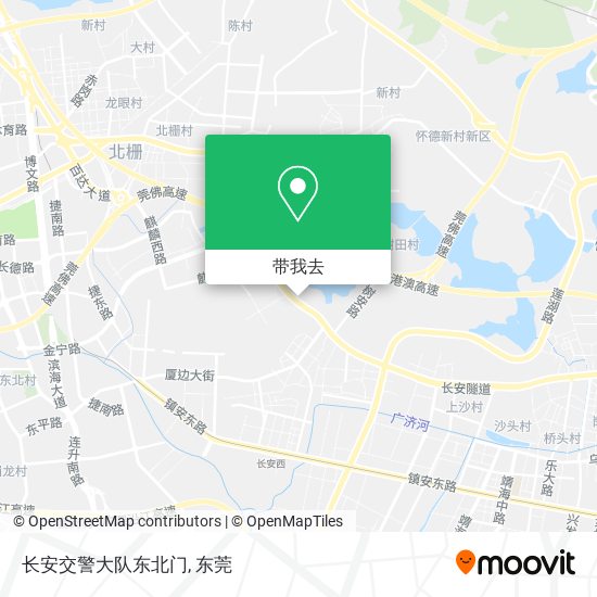 长安交警大队东北门地图