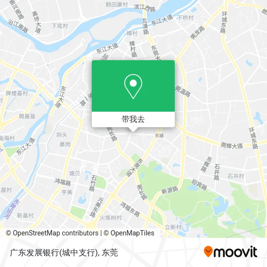 广东发展银行(城中支行)地图