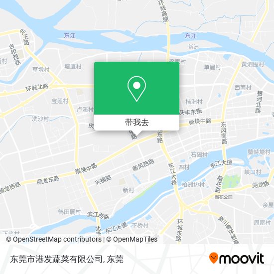 东莞市港发蔬菜有限公司地图