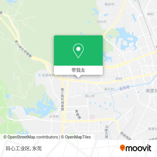 田心工业区地图