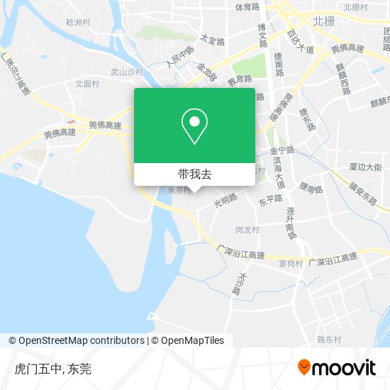 虎门五中地图