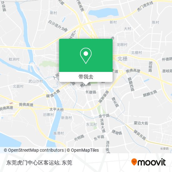 东莞虎门中心区客运站地图