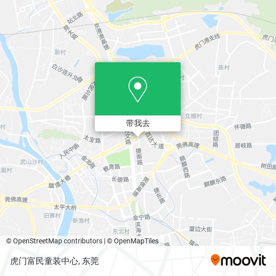 虎门富民童装中心地图