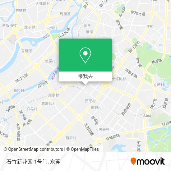 石竹新花园-1号门地图