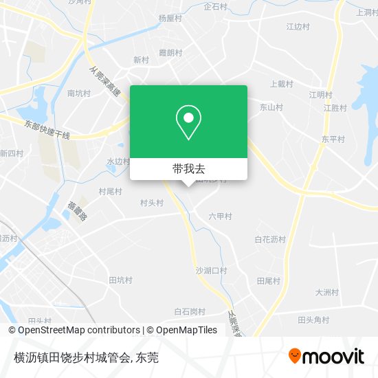 横沥镇田饶步村城管会地图