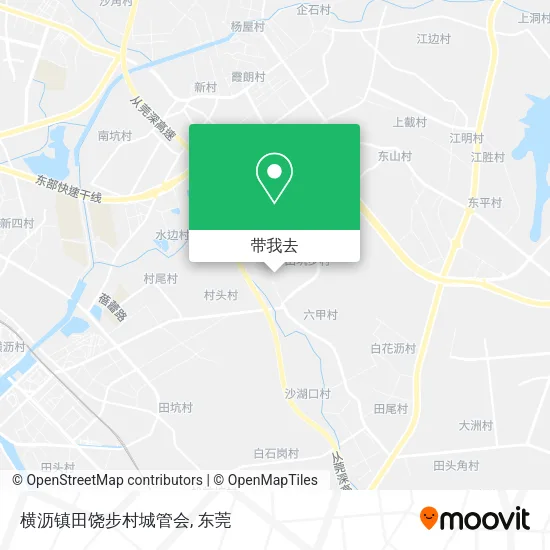横沥镇田饶步村城管会地图