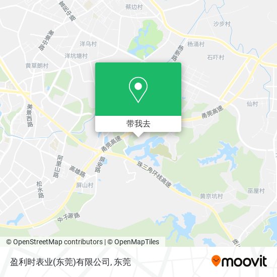 盈利时表业(东莞)有限公司地图