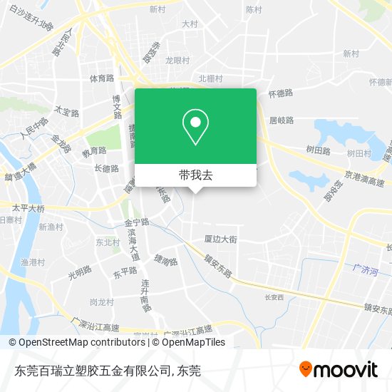 东莞百瑞立塑胶五金有限公司地图