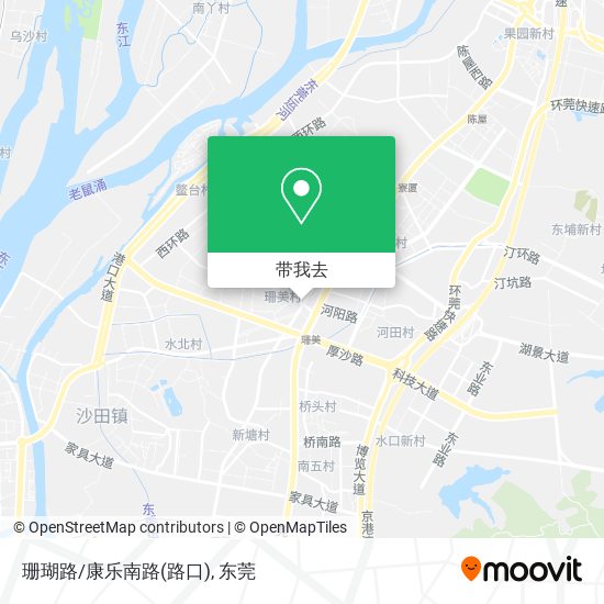 珊瑚路/康乐南路(路口)地图