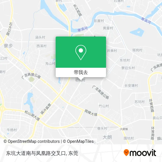 东坑大道南与凤凰路交叉口地图