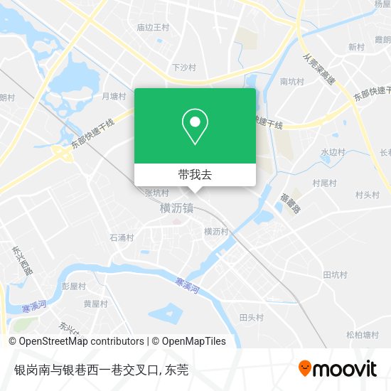 银岗南与银巷西一巷交叉口地图