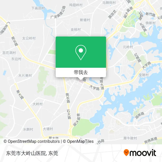 东莞市大岭山医院地图
