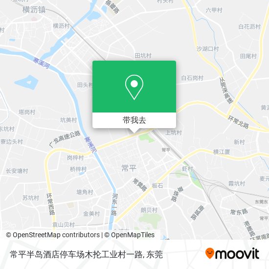 常平半岛酒店停车场木抡工业村一路地图