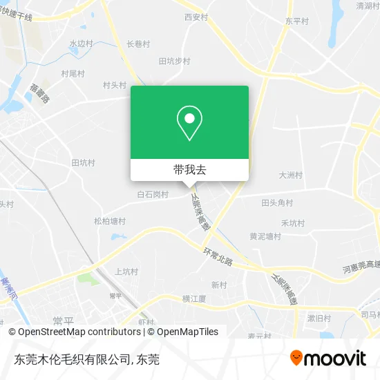 东莞木伦毛织有限公司地图