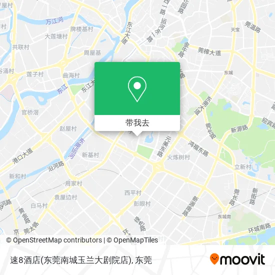 速8酒店(东莞南城玉兰大剧院店)地图