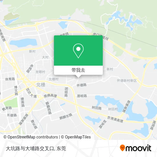 大坑路与大埔路交叉口地图