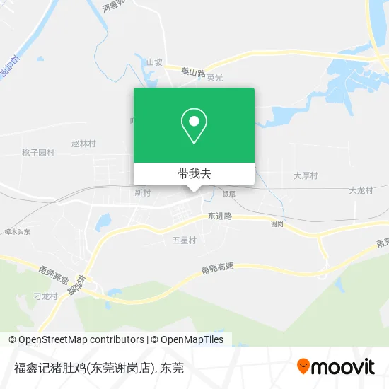 福鑫记猪肚鸡(东莞谢岗店)地图