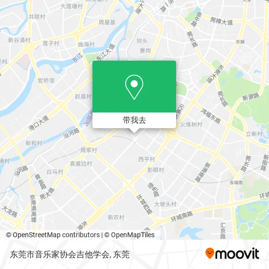东莞市音乐家协会吉他学会地图